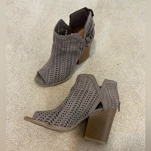 Greige booties